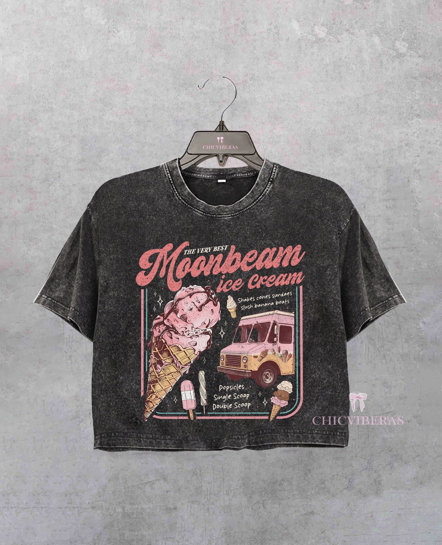 Moonbeam Ice Cream Mr Electric 2025 Concert Crop Shirt