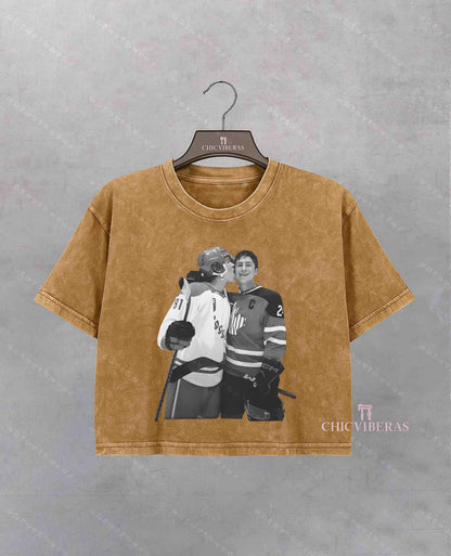 Hudson Williams Connor Storrie Crop Shirt
