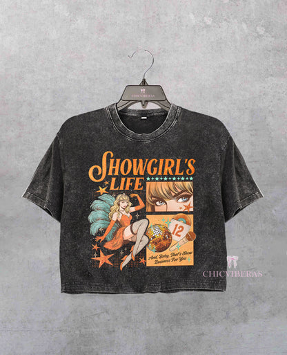 In my Showgirl Era Inspired Crop Shirt