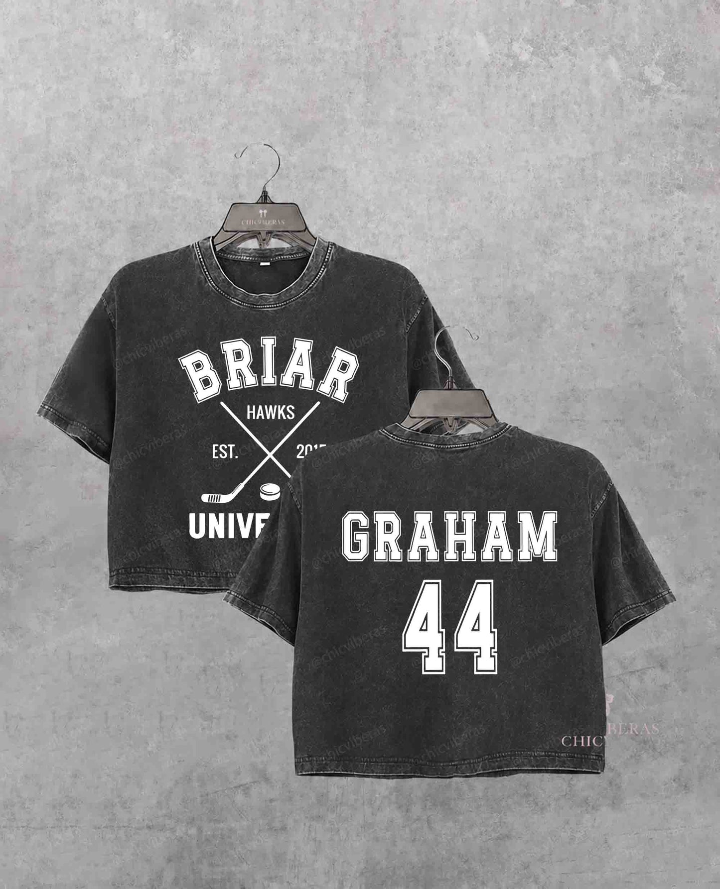 Briar Hockey Off-Campus Hockey Romance Crop Shirt