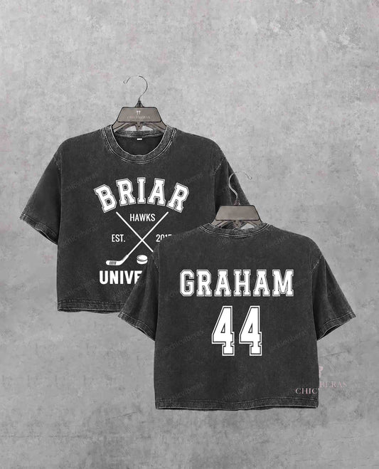Briar Hockey Off-Campus Hockey Romance Crop Shirt