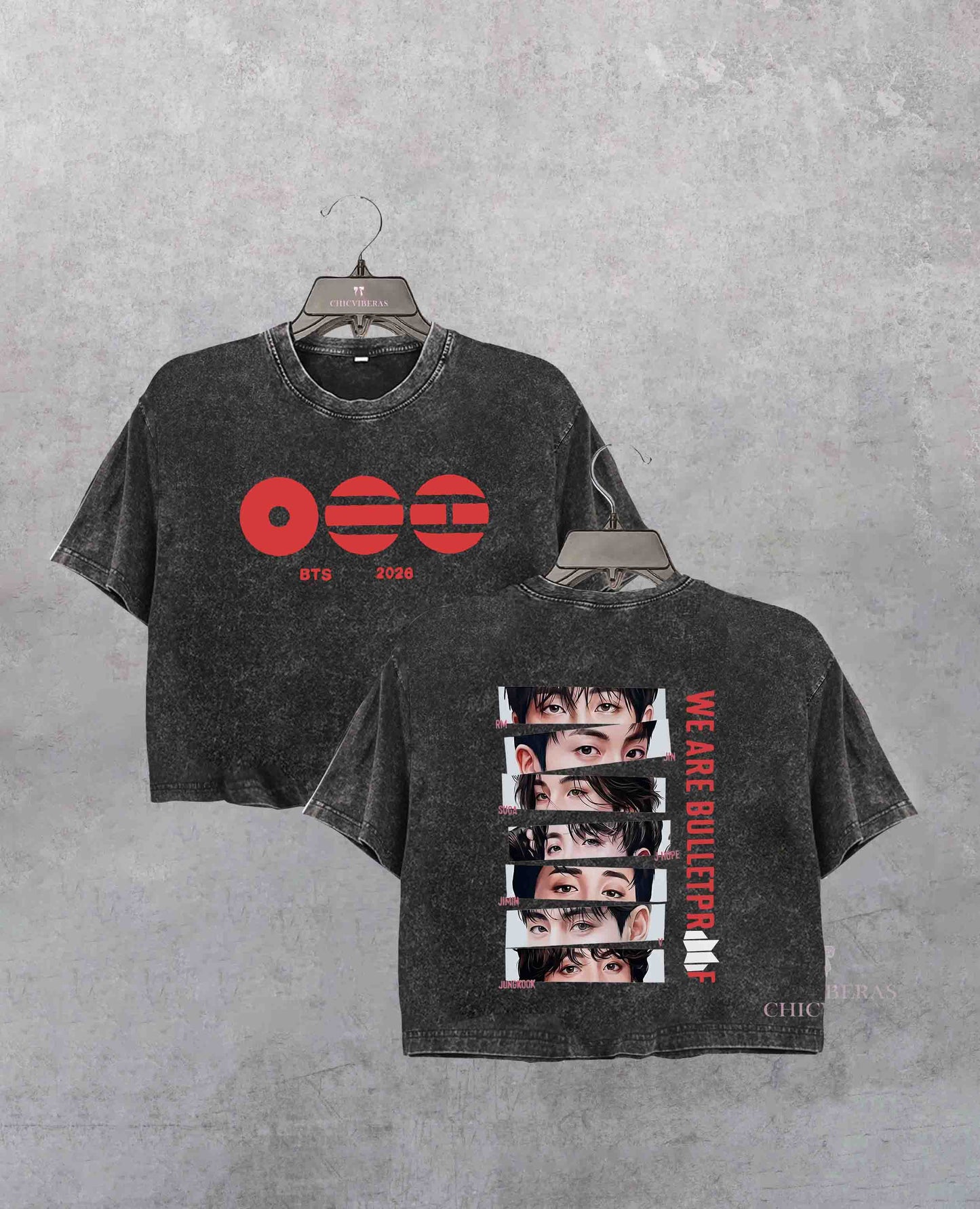 Limited BTS Kpop Tour Crop Shirt
