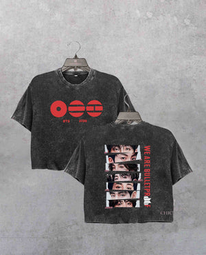 Limited BTS Kpop Tour Crop Shirt