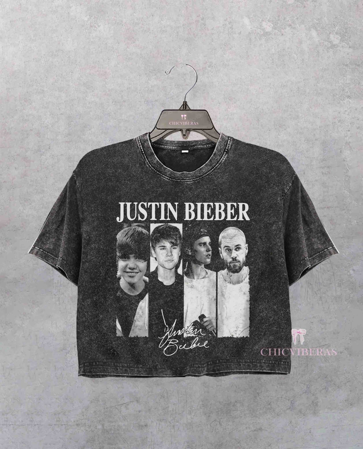 Justin Bieber Musical Journey Eras Crop Shirt