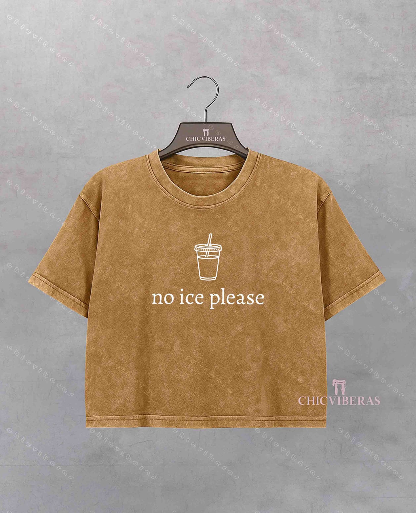 No Ice Please Crop Shirt