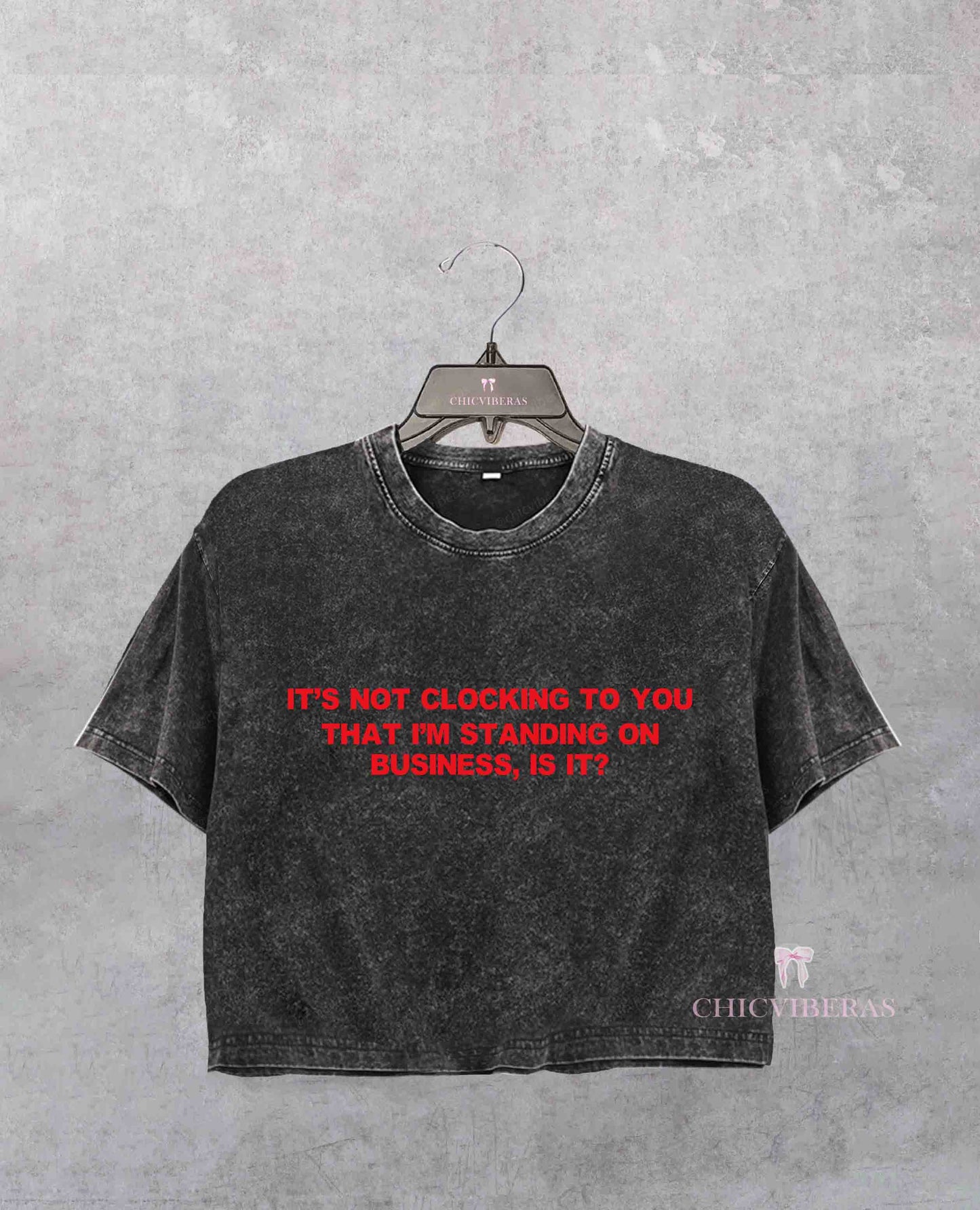 Standing On Business Crop Shirt