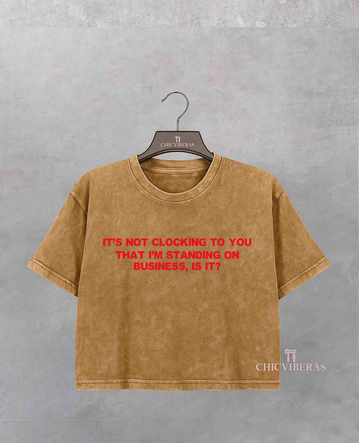 Standing On Business Crop Shirt