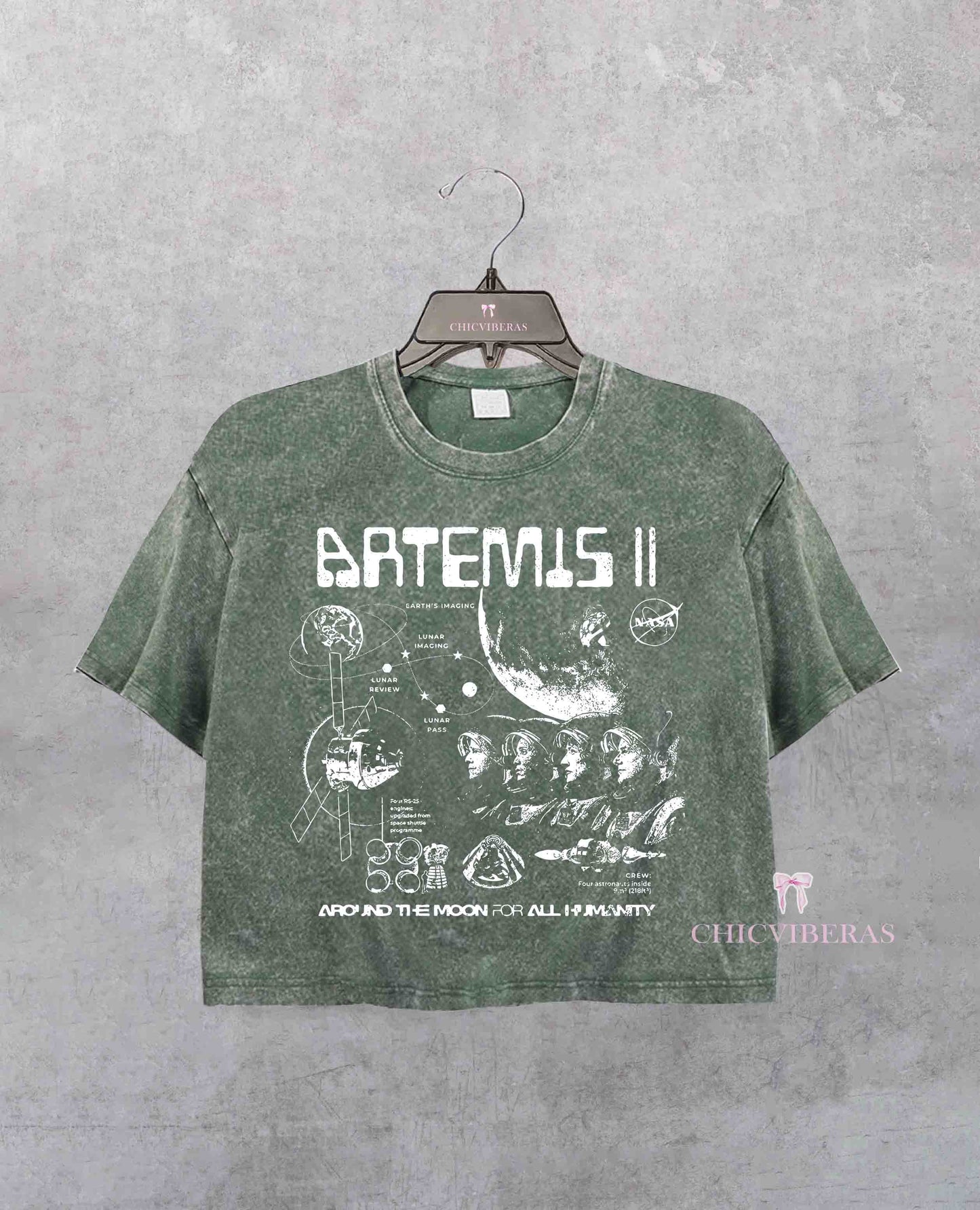 Artemis II NASA Mission Crop Shirt