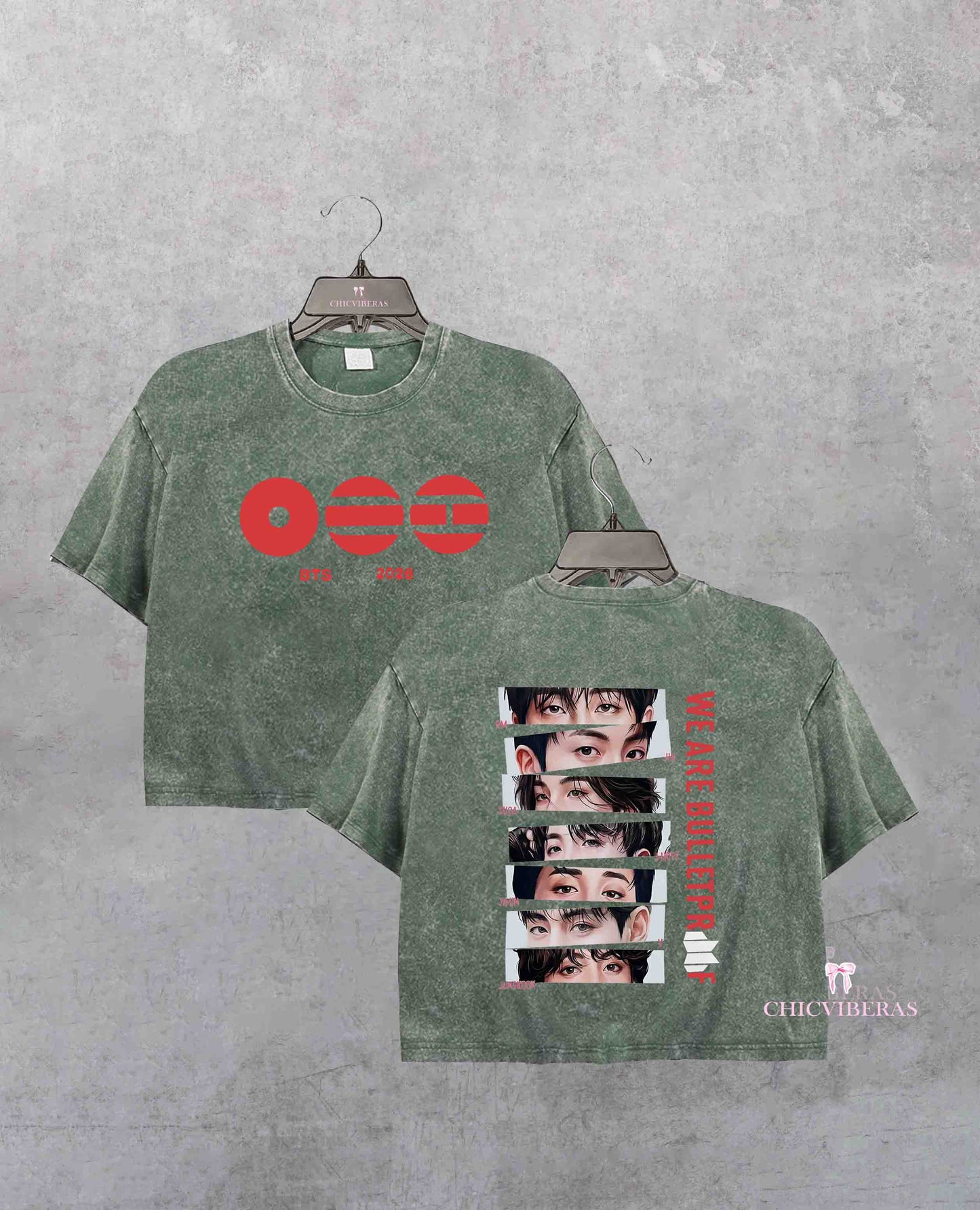 Limited BTS Kpop Tour Crop Shirt